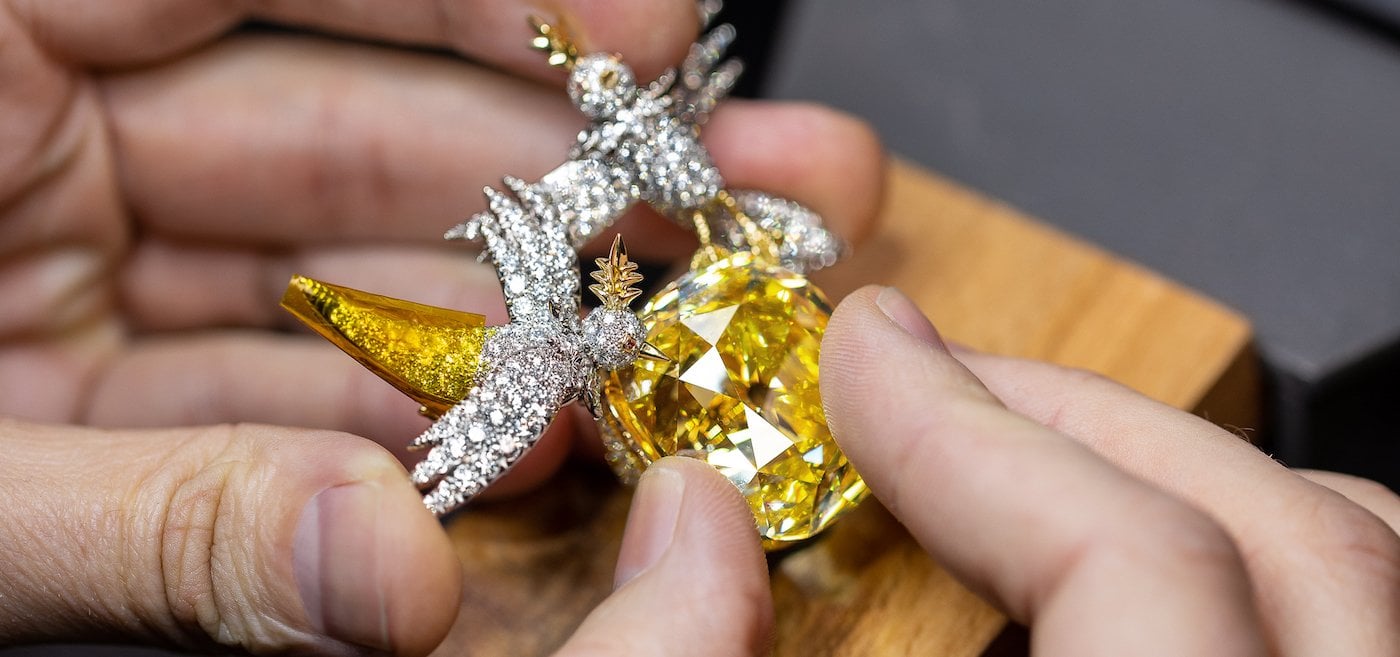 Briyana American diamond necklace set in silver – Bawaries