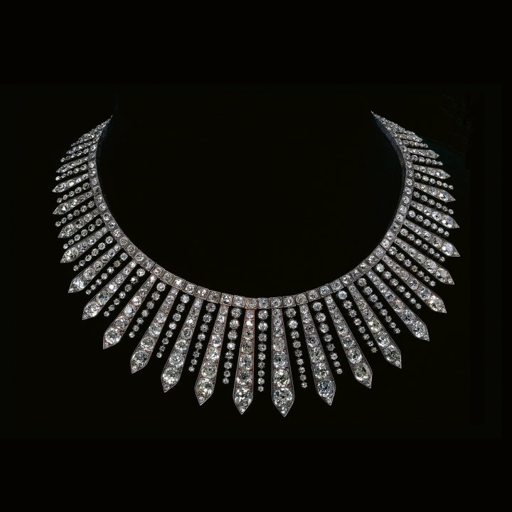 Faerber-Collection – Antique diamond kokochnik necklace and tiara, english, circa 1890. Photo: ©Katharina Faerber Thomas Faerber S.A