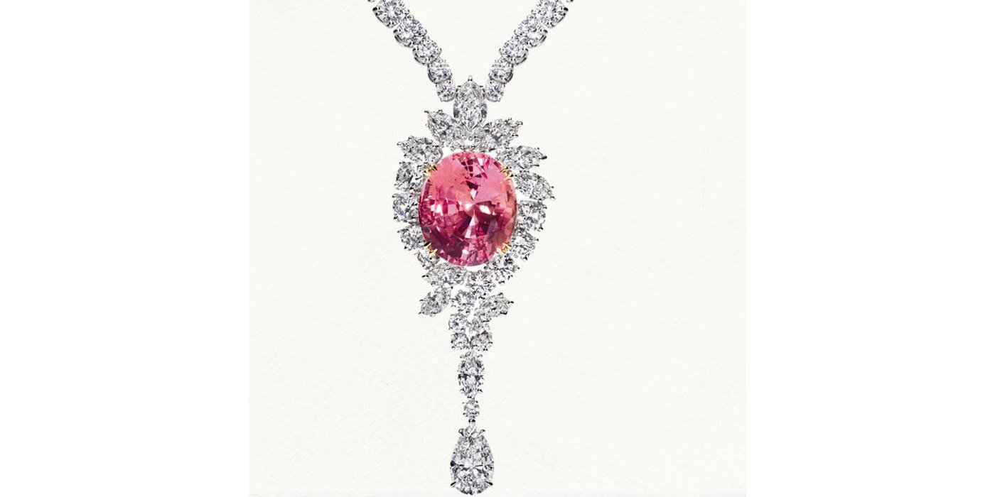 expensive pink diamond necklace