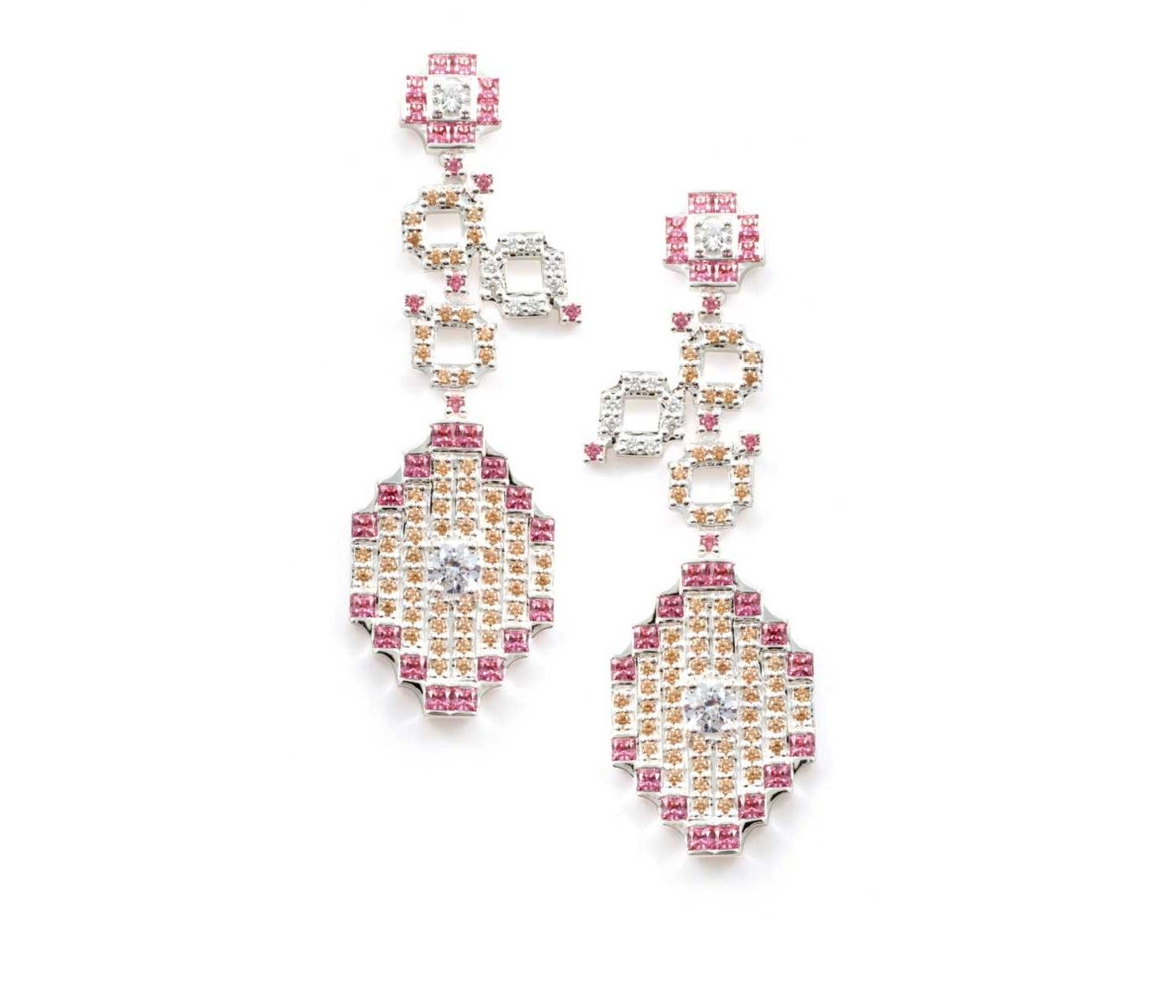 Earrings by Sarah HO for Swarovski Gems