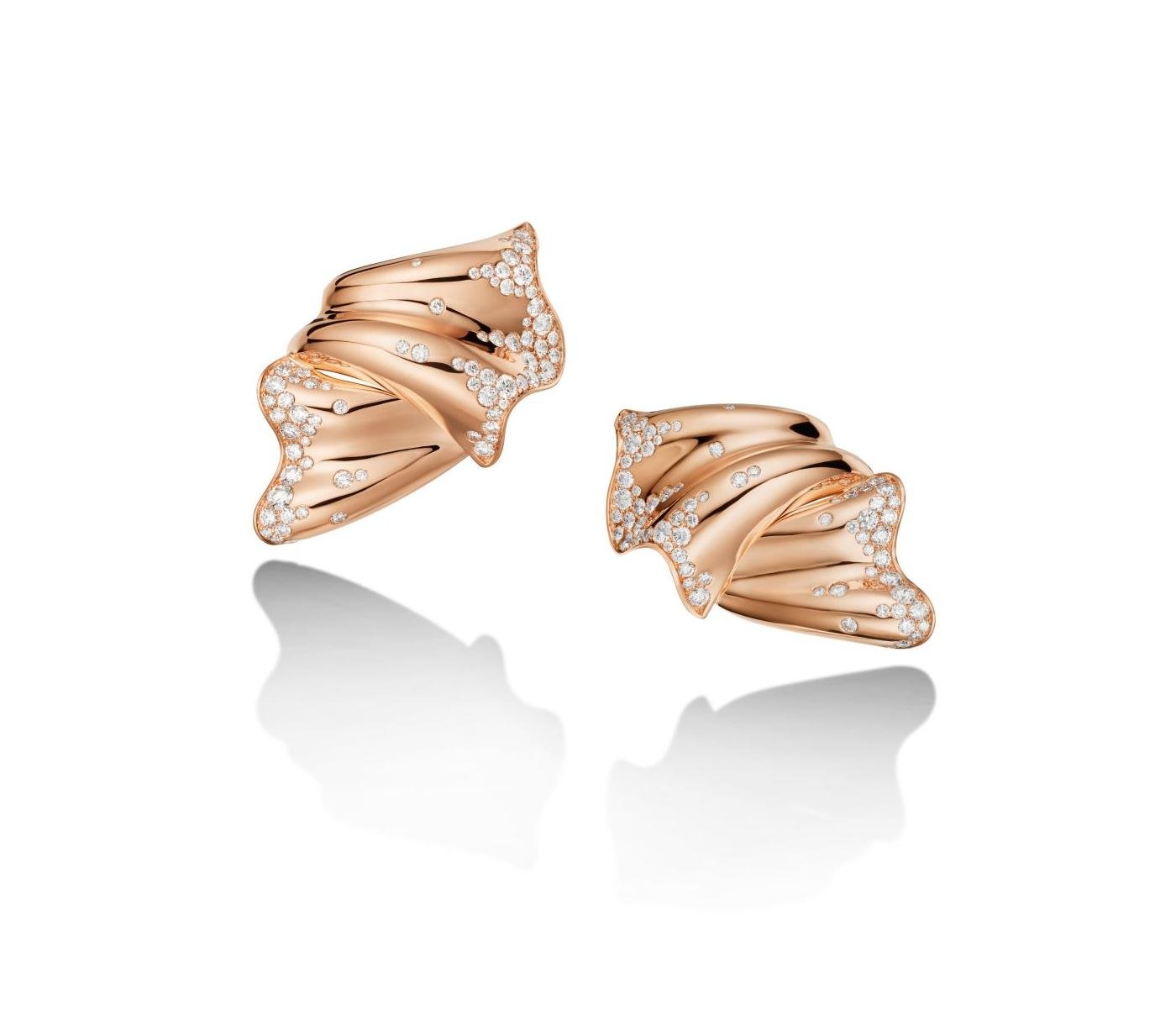 Ribbon Earrings by Fawaz Gruosi