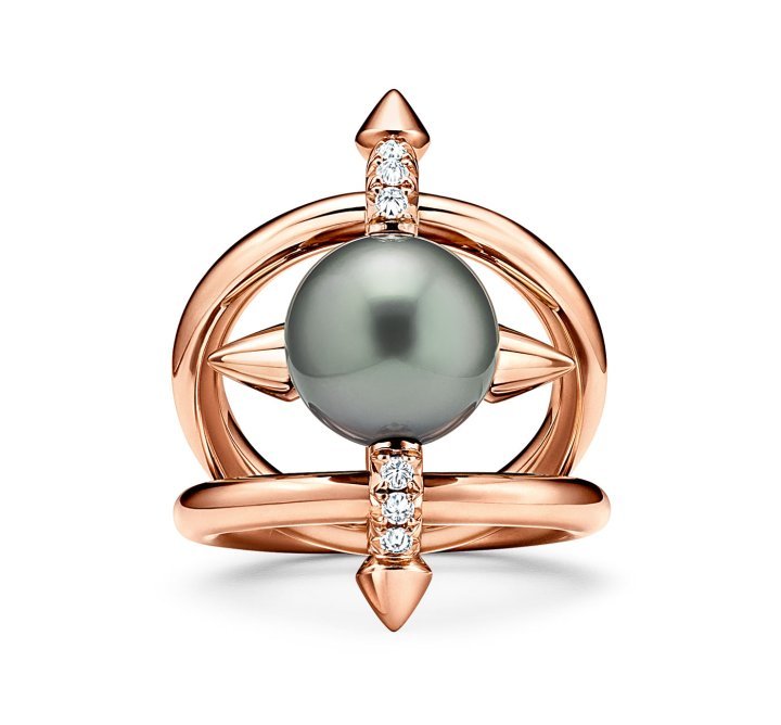 The new Tiffany Titan by Pharrell Williams Tahitian pearl ring