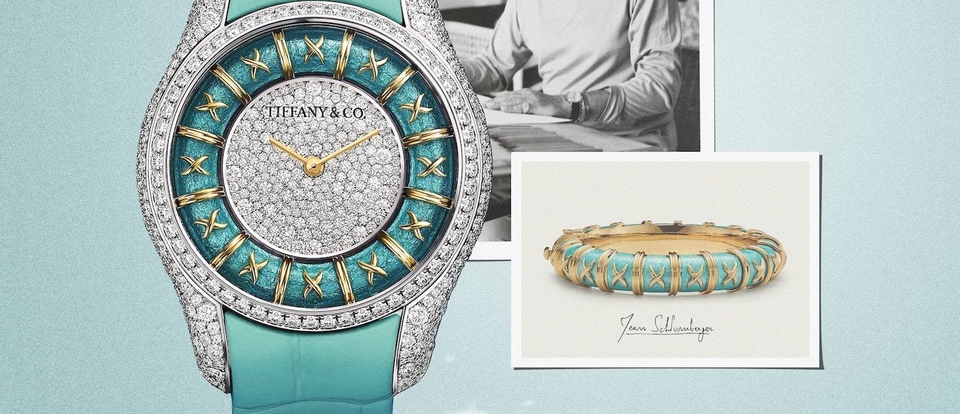 Tiffany & Co. reimagines its iconic Paillonné Enamel Bangles in a watch