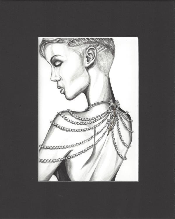 The Fashion Award –“Skeletal Pearl Collar” Chelsea Knights of Long Beach, California