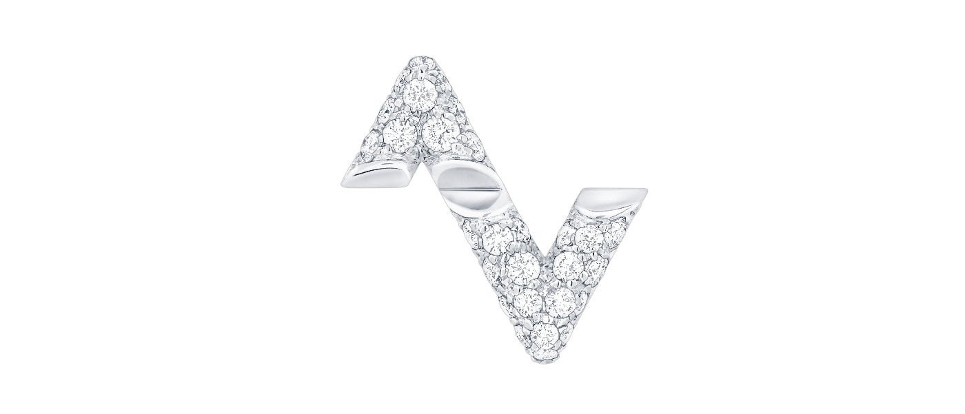 Louis Vuitton LV Volt One Stud Diamond Earring