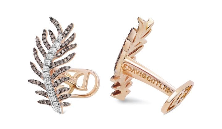 David Gotlib, Feathery Charm cufflinks