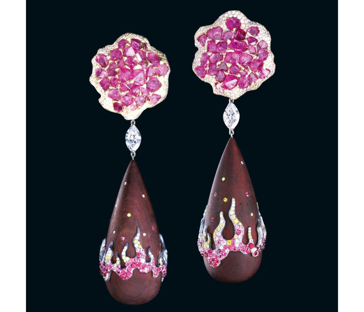 Earrings by Wallace Chan