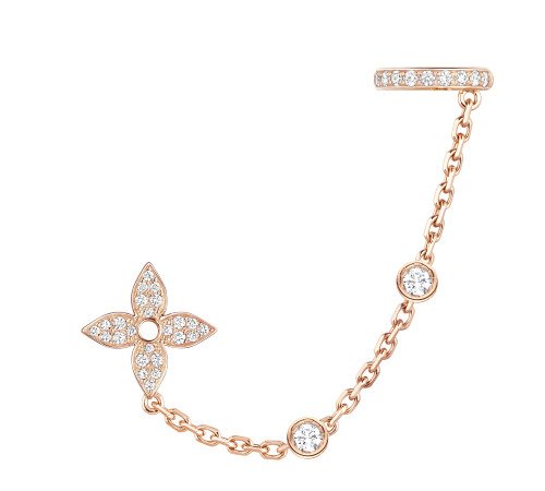 Louis Vuitton Colour Blossom star pendant, pink gold and white