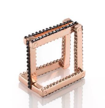 Transformers ring in rose gold