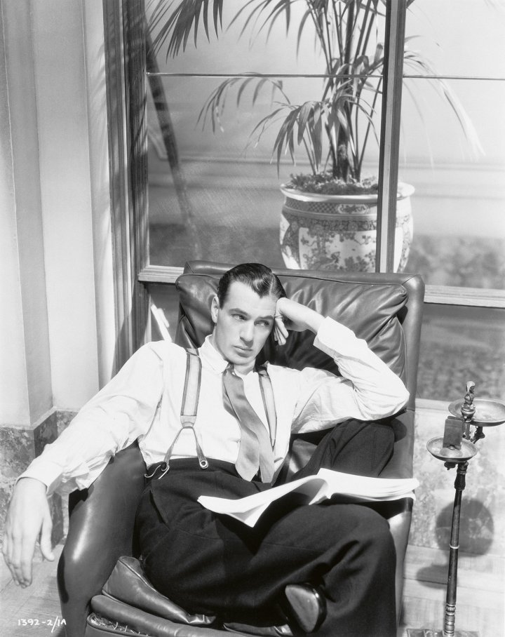 American actor Gary Cooper wore a Trinity ring, as shown in a 1931 portrait. Courtesy of Cartier 