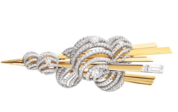 Nuages d'or brooch 