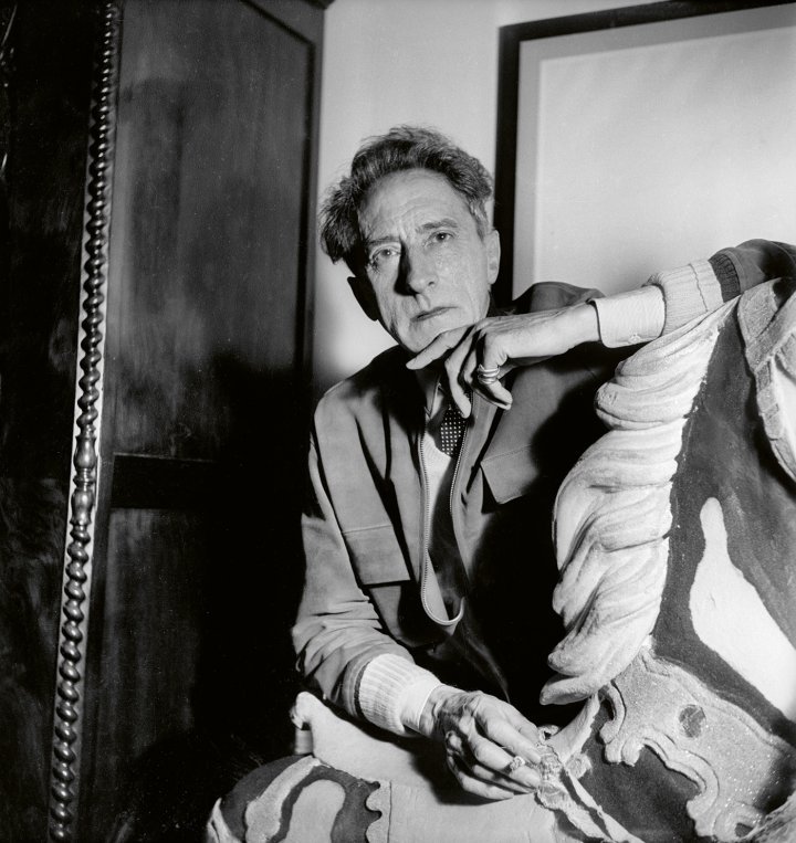 French poet Jean Cocteau wears two Trinity rings, one on top of the other, on his little finger. Courtesy of Cartier 