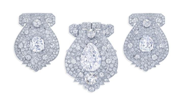 Art Deco diamond brooches by Cartier