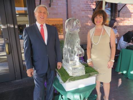 Simon Katz and wife Francine at the PAWS for Celebration event held in their store to benefit the Humane Society of Missouri. Over the years, they have raised more than 0,000 for the HSMO.