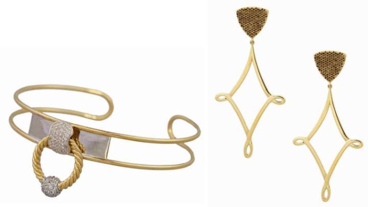 Abu Dhabi bangle & Florence earrings