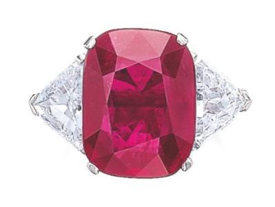 Ruby and diamond ring