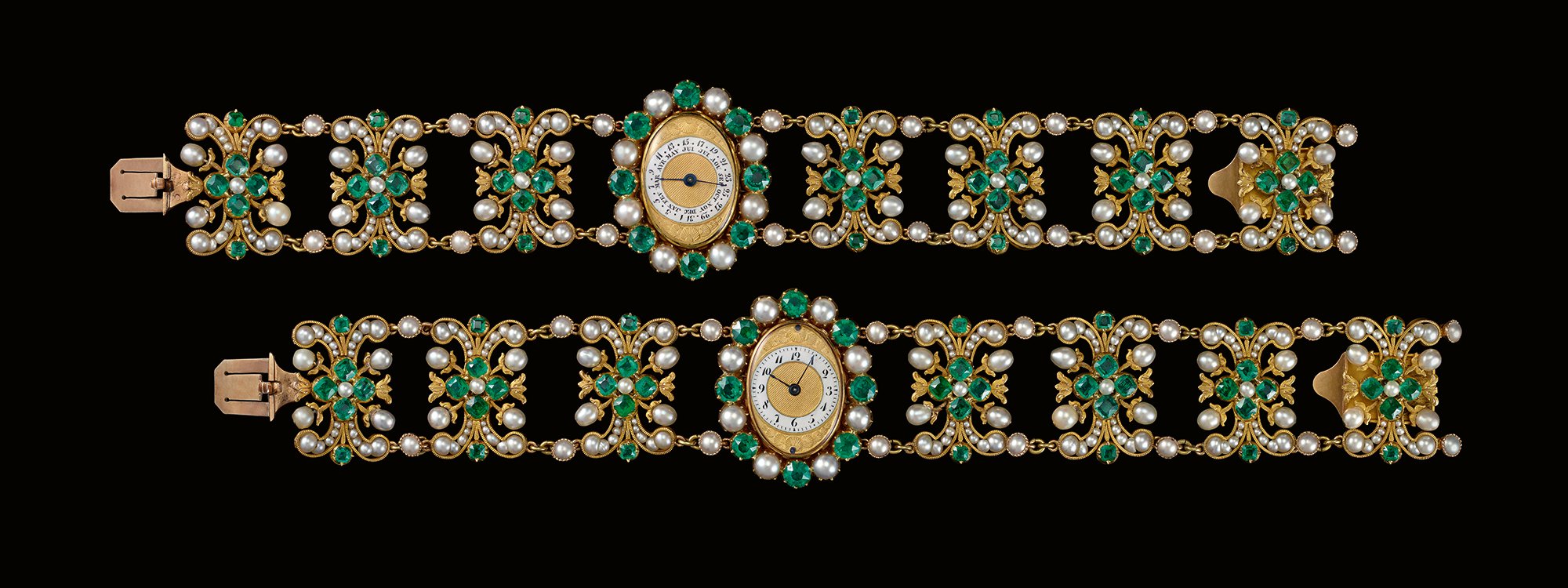 Princess Auguste Amelie of Bavaria wristwatch, attr. Marie-Etienne Nitot and son c.1811. The first known pair of watch bracelets in Chaumet's history. Photo: Nils Herrmann | © Chaumet Collection 