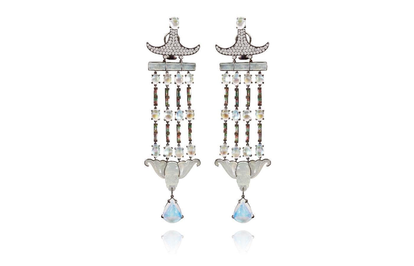 Earrings by Lydia Courteille
