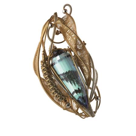 John Farris Visionary Arts Vogel's Aqua Aura Dream Pendant