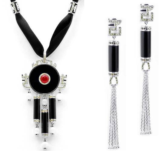 Dragon Arts pendant & earrings