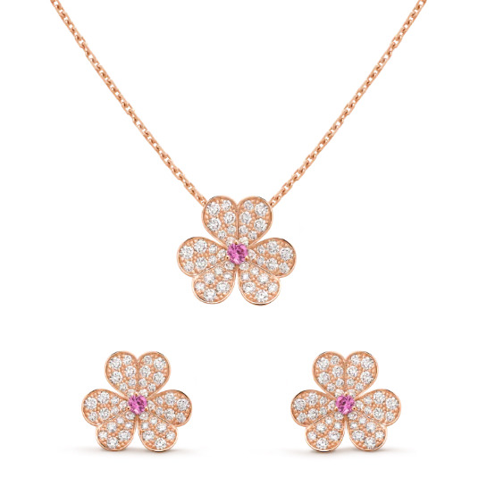 Frivole pendant and earrings small model