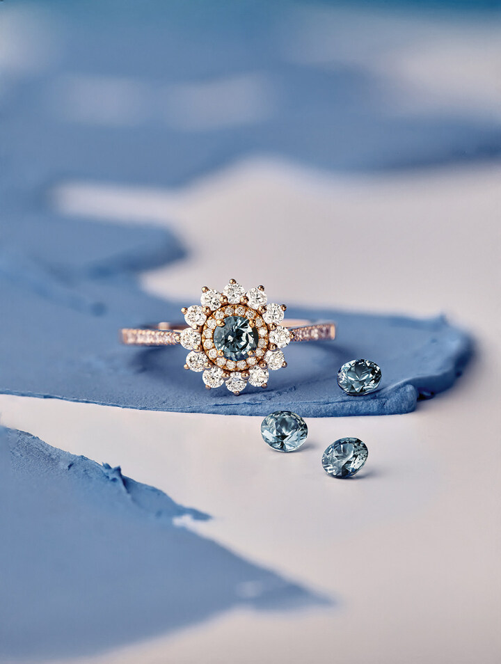 Lefkos collection blue-grey sapphire